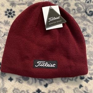 Titleist Winter Wear Beanie/Hat-Maroon